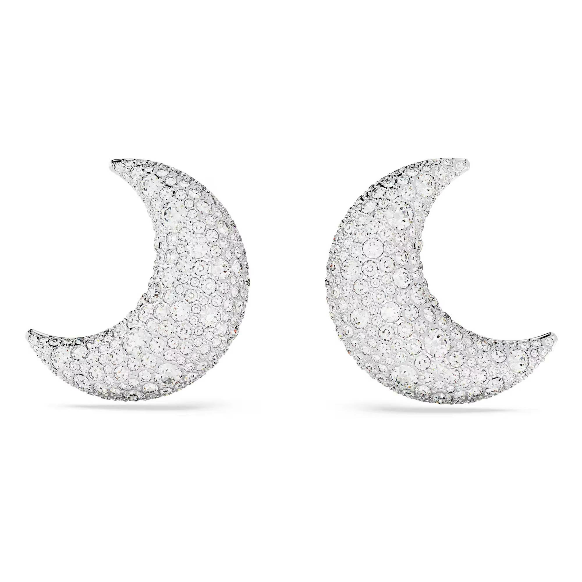 Swarovski Ohrclips Damen Luna Mond Weiß Rhodiniert 5666158 Swarovski Ohrclips Damen Luna Mond Weiß Rhodiniert 5666158