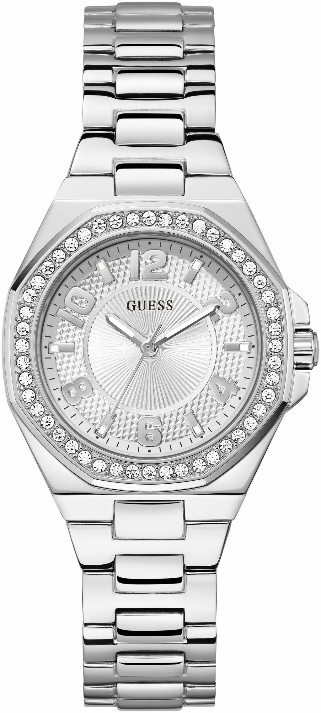Guess Armbanduhr Damen Contessa Silberfarben GW0877L1 – Bild 3