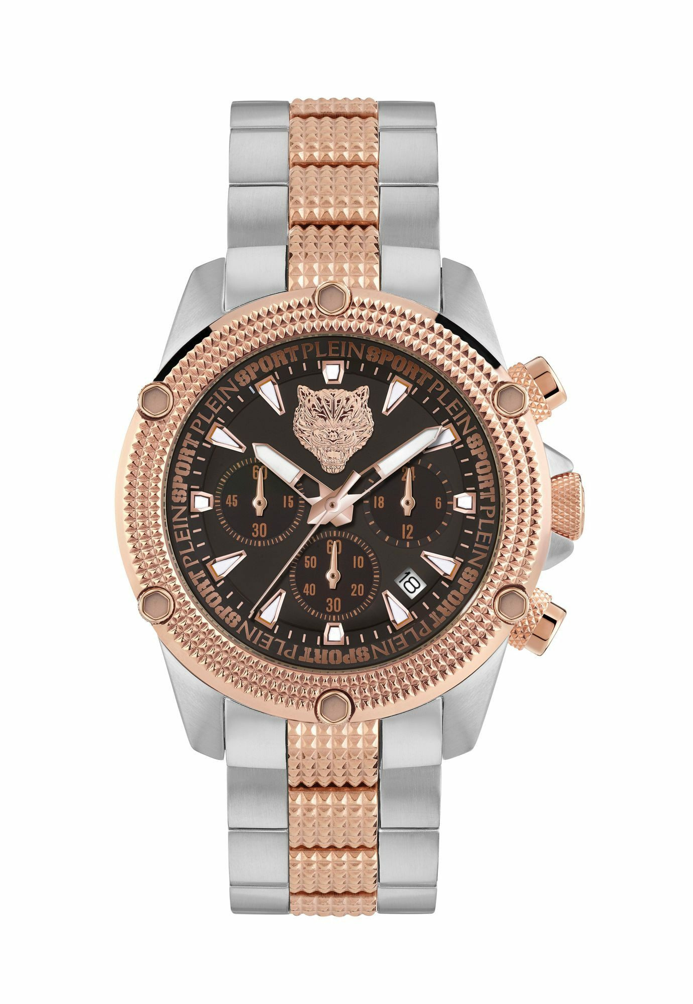 Plein Sport Herren Uhr Hurricane PSDBA1424 Braun Silber Chronograph Plein Sport Herren Uhr Hurricane PSDBA1424 Braun Silber Chronograph