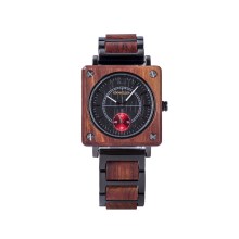 Edenhölzer Holzuhr Unisex Armbanduhr Quarz Java Holzarmband ED092-005 Edenhölzer Holzuhr Unisex Armbanduhr Quarz Java Holzarmband ED092-005