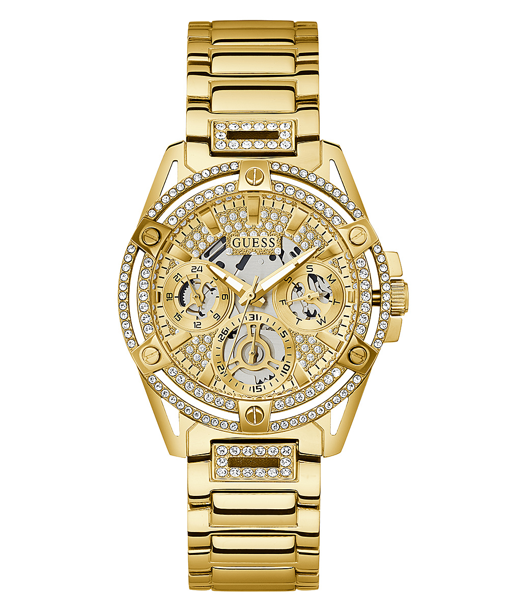 Guess Damen Multifunkion Armbanduhr Queen gold 40 mm GW0464L2 – Bild 2
