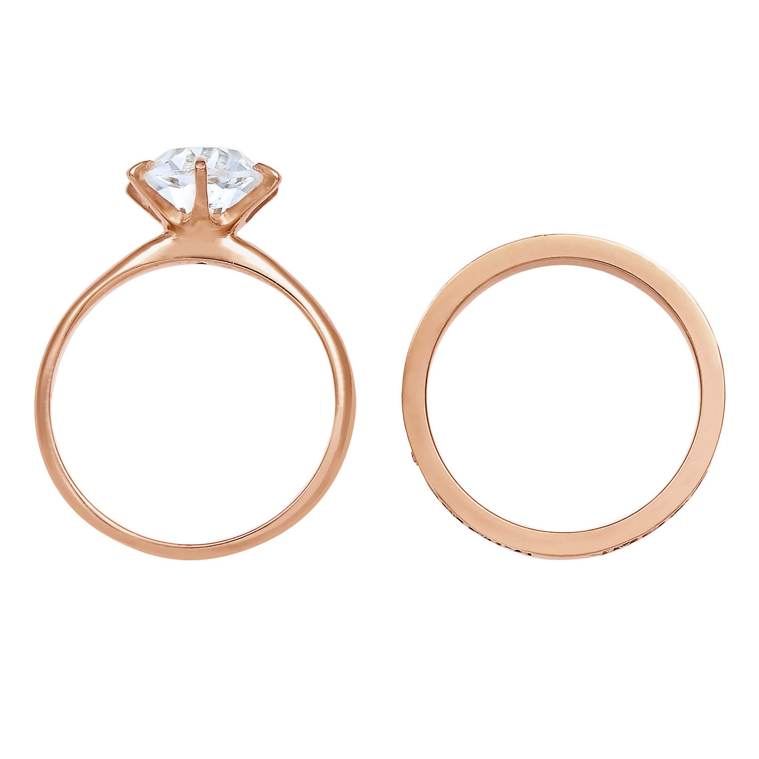 Ring Eternity Set 925 Silber, mit Kristallen von Swarovski® – Bild 2