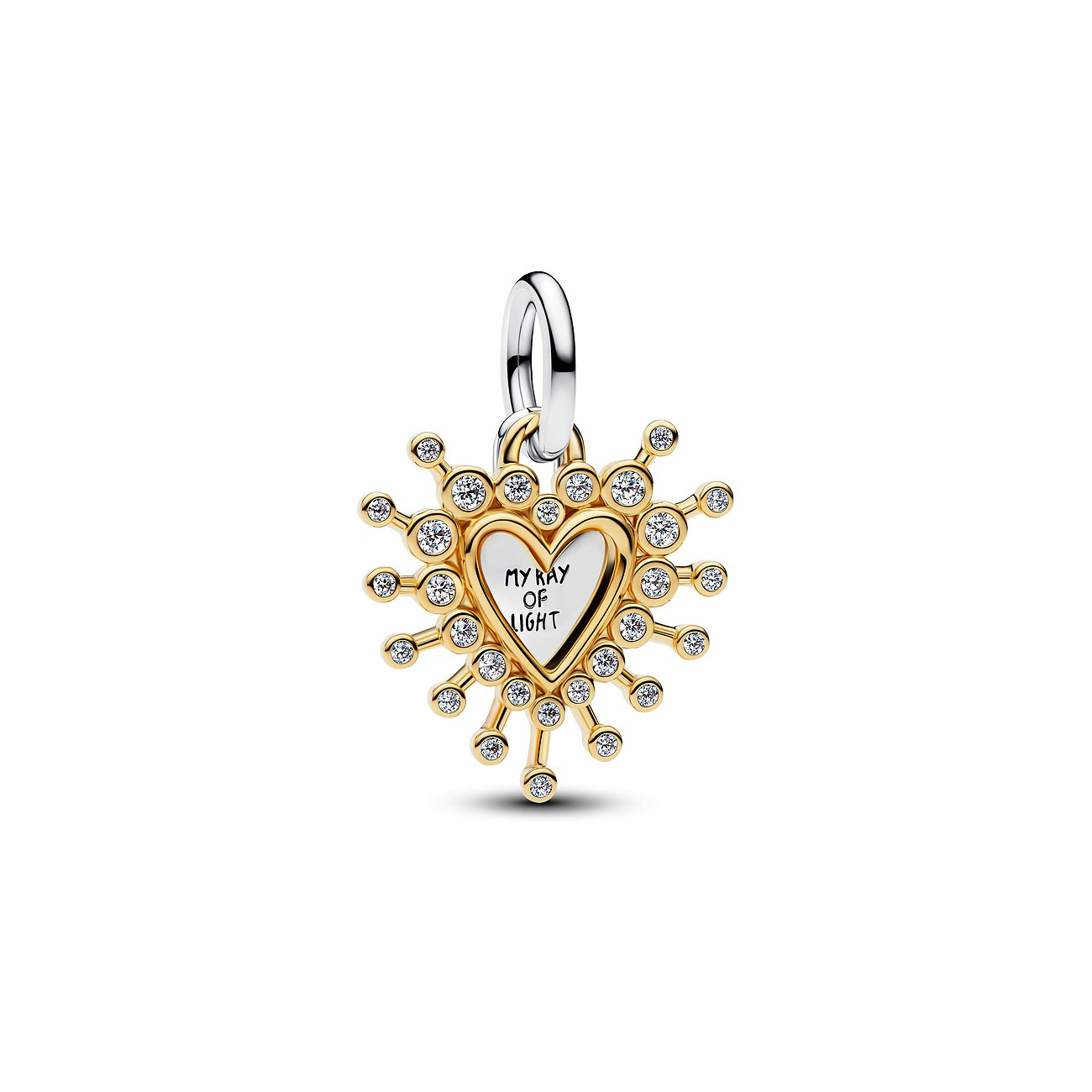 Anhänger vg heart double dangle zir. – Bild 2