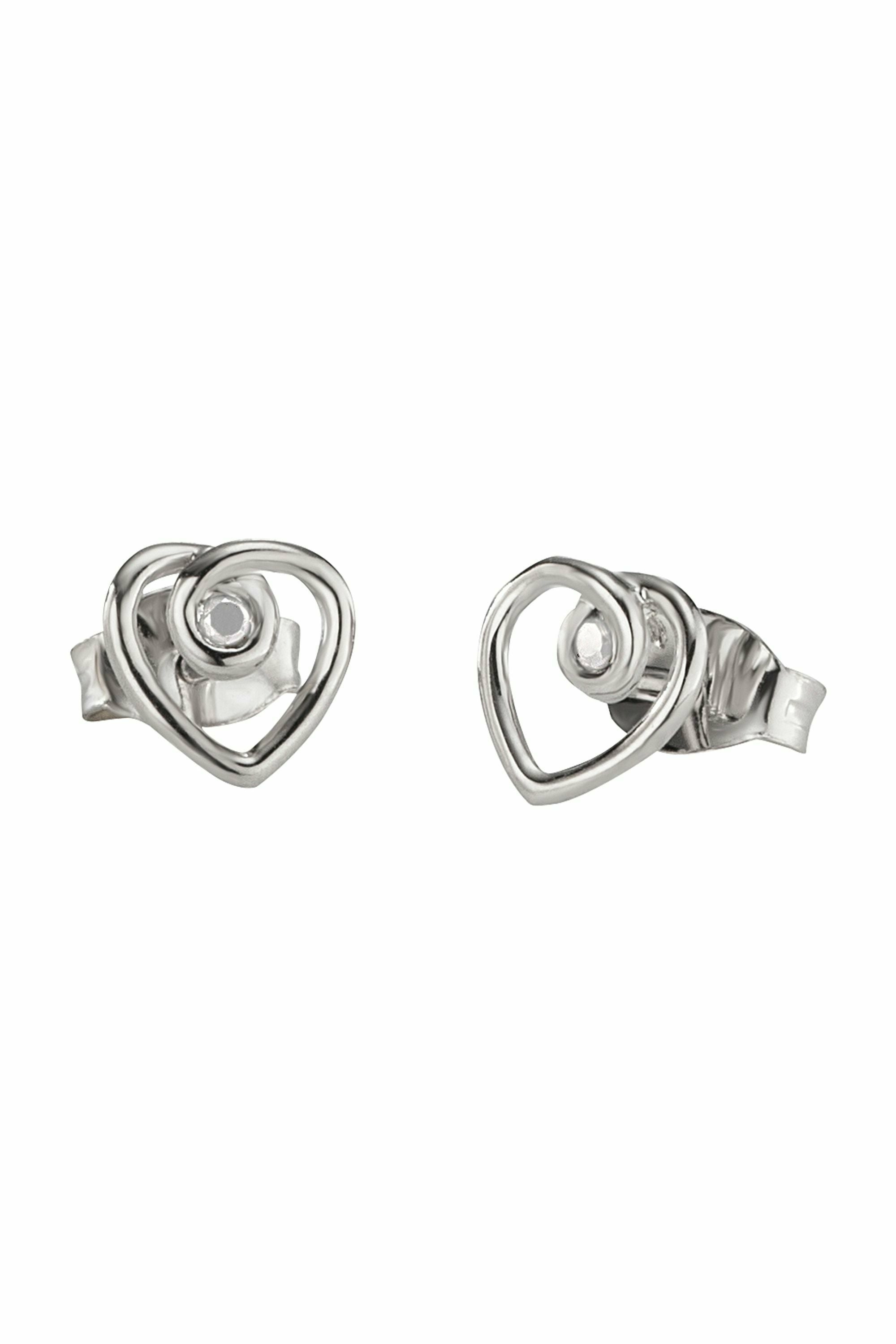 Ohrstecker 925/- Sterling Silber rhodiniert Zirkonia 41184222117982 – Bild 2