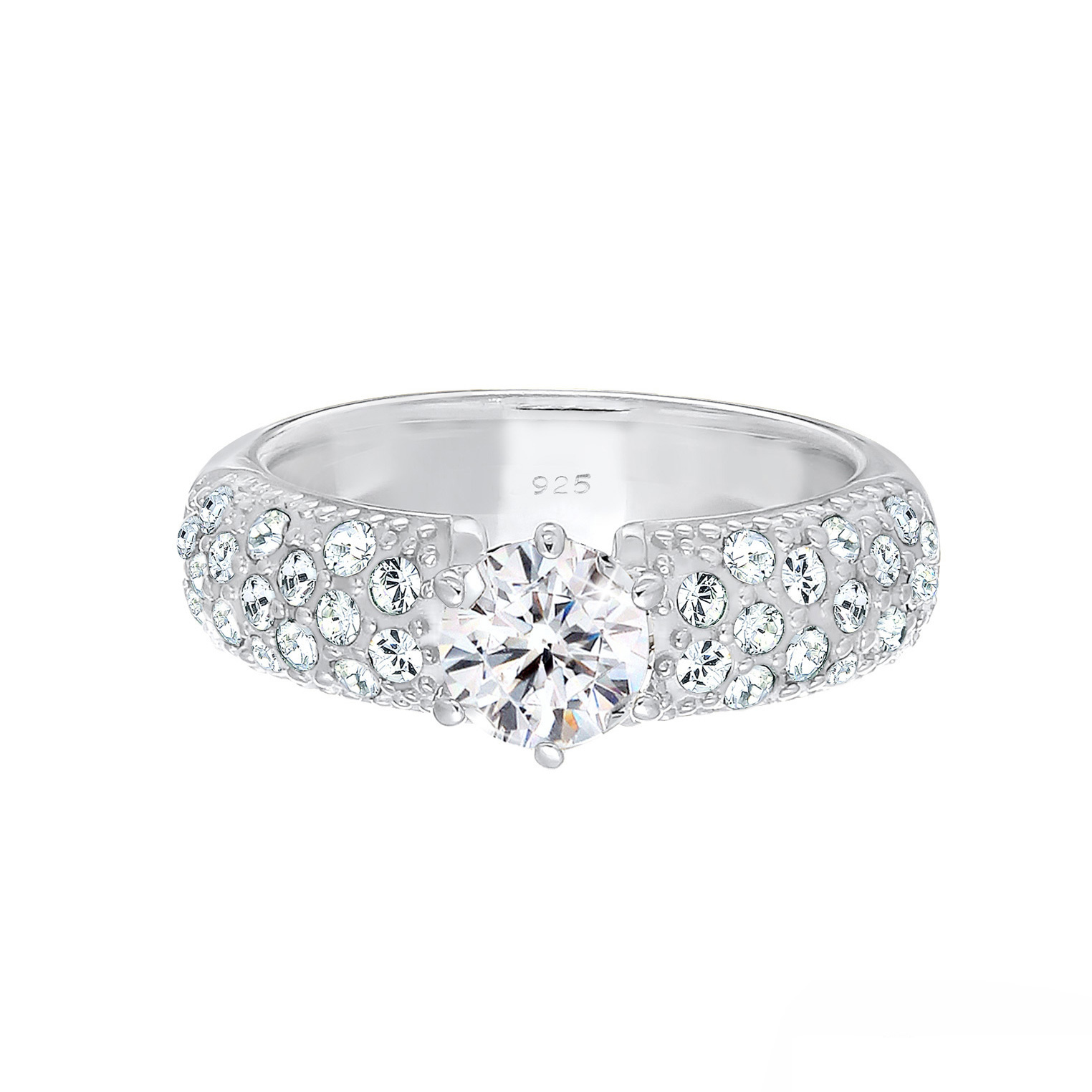 Ring Verlobungsring 925 Silber, mit Kristallen von Swarovski® Ring Verlobungsring 925 Silber, mit Kristallen von Swarovski®