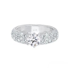 Ring Verlobungsring 925 Silber, mit Kristallen von Swarovski® Ring Verlobungsring 925 Silber, mit Kristallen von Swarovski®