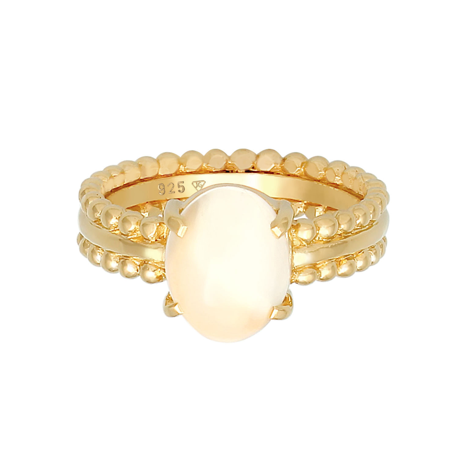 Ring Mondstein Edelstein Oval 925 Silber Ring Mondstein Edelstein Oval 925 Silber