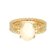 Ring Mondstein Edelstein Oval 925 Silber Ring Mondstein Edelstein Oval 925 Silber