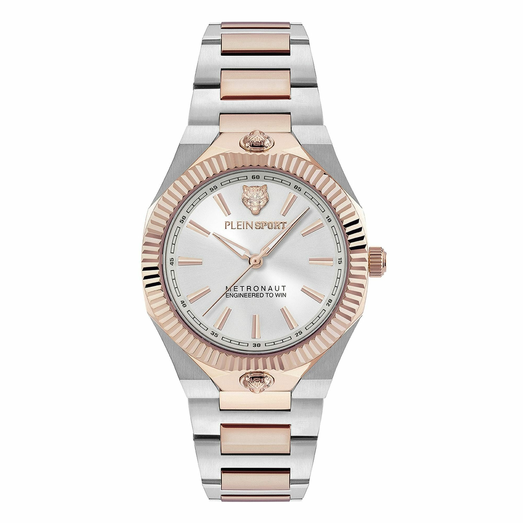 Plein Sport Damenuhr Metronaut PSDGA0425 Zwei-Ton Silber/Roségold Plein Sport Damenuhr Metronaut PSDGA0425 Zwei-Ton Silber/Roségold