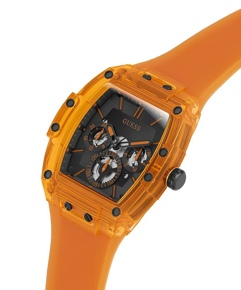 Guess Herren Armbanduhr Multifunktionsuhr Phoenix orange 43 mm GW0203G10 Guess Herren Armbanduhr Multifunktionsuhr Phoenix orange 43 mm GW0203G10