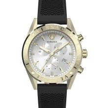Versace Herren Armbanduhr V-Chrono 45 mm Chronograph, Datumsfenster Armband Sil... Versace Herren Armbanduhr V-Chrono 45 mm Chronograph, Datumsfenster Armband Sil...