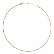 Collier 925 Silber vergoldet Panzerkette rund 41184836354142 Collier 925 Silber vergoldet Panzerkette rund 41184836354142