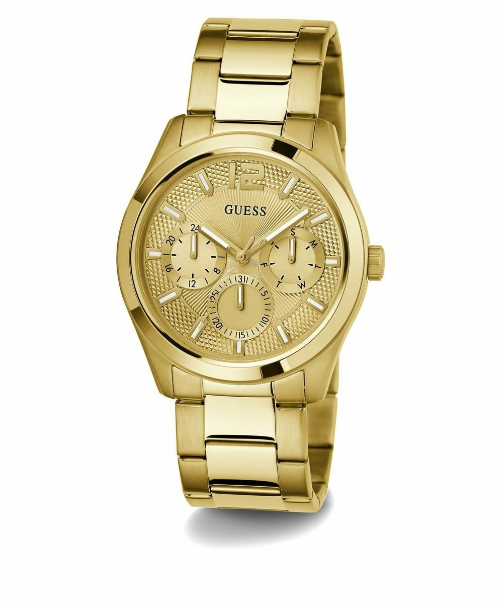 Guess Herren Multifunkion Armbanduhr ZEN gold 42 mm GW0707G3 Guess Herren Multifunkion Armbanduhr ZEN gold 42 mm GW0707G3