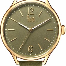 Ice‑Watch Damen Armbanduhr Ice Time Small Khaki/Goldfarben 013069 Ice‑Watch Damen Armbanduhr Ice Time Small Khaki/Goldfarben 013069