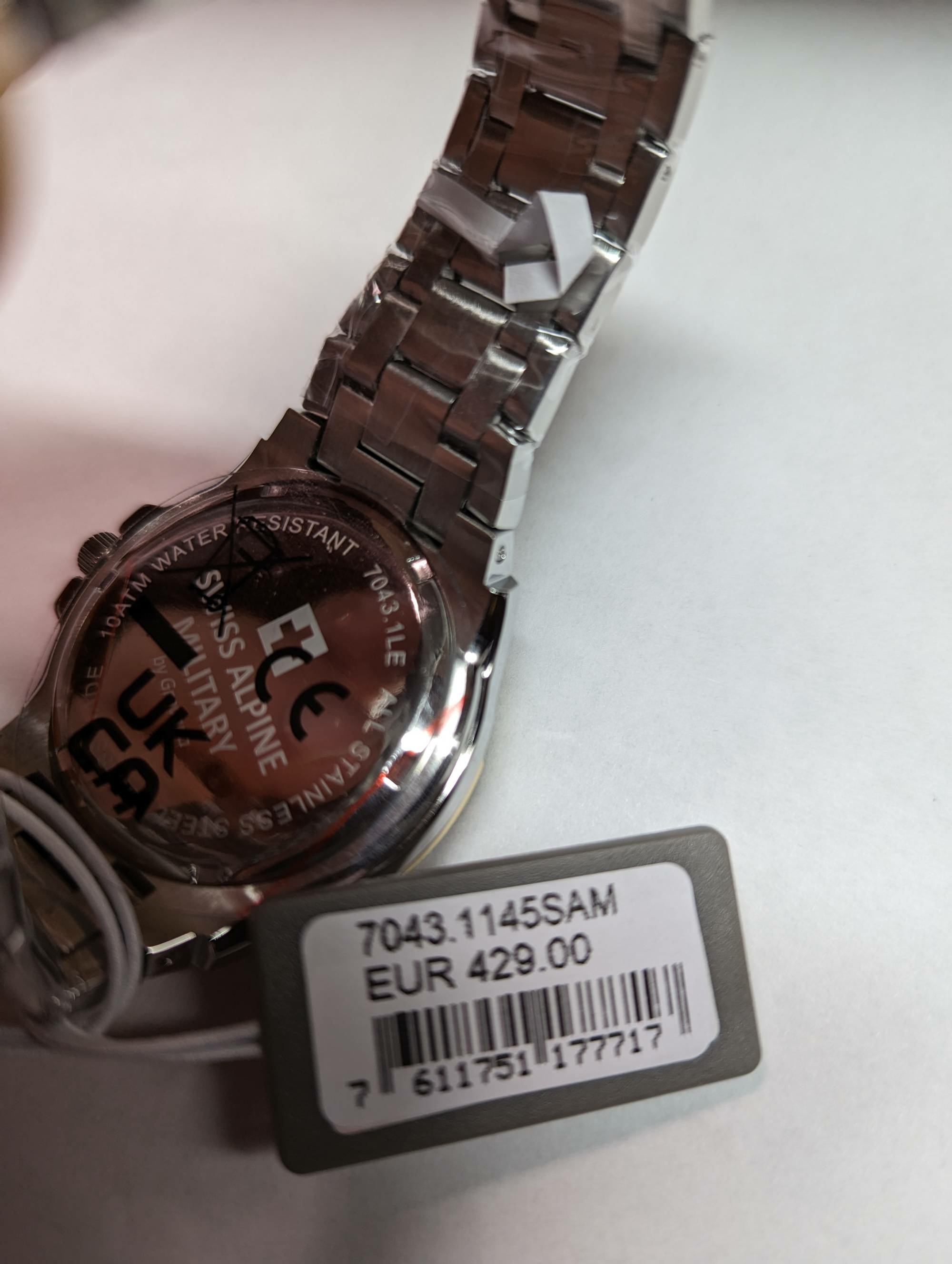 Swiss Alpine Military by Grovana Herren Armbanduhr Star Fighter 41 mm Armband Ed... – Bild 2