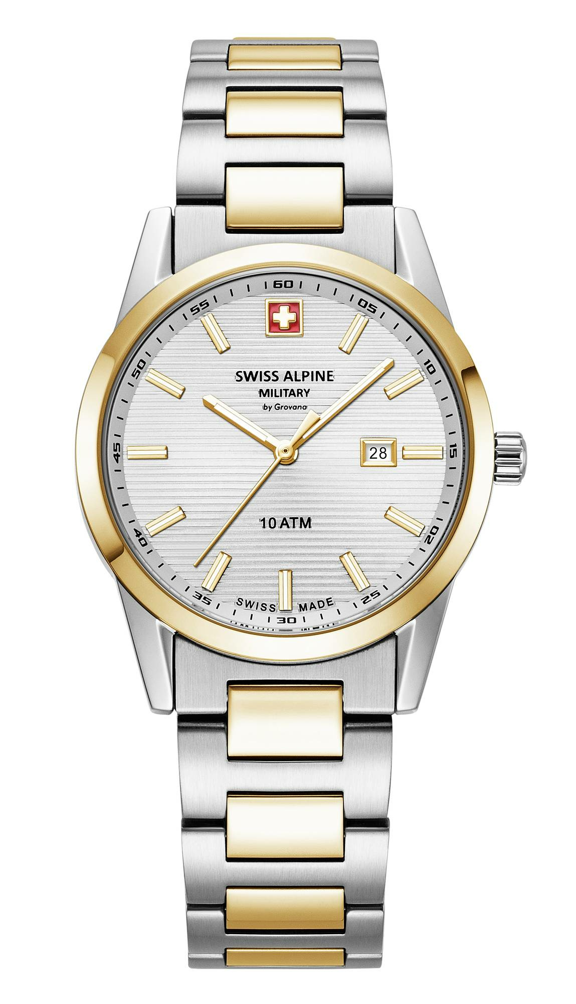 Swiss Alpine Military Damen-Armbanduhr Argos Bicolor Silber 34 mm Artikelnummer ... – Bild 2