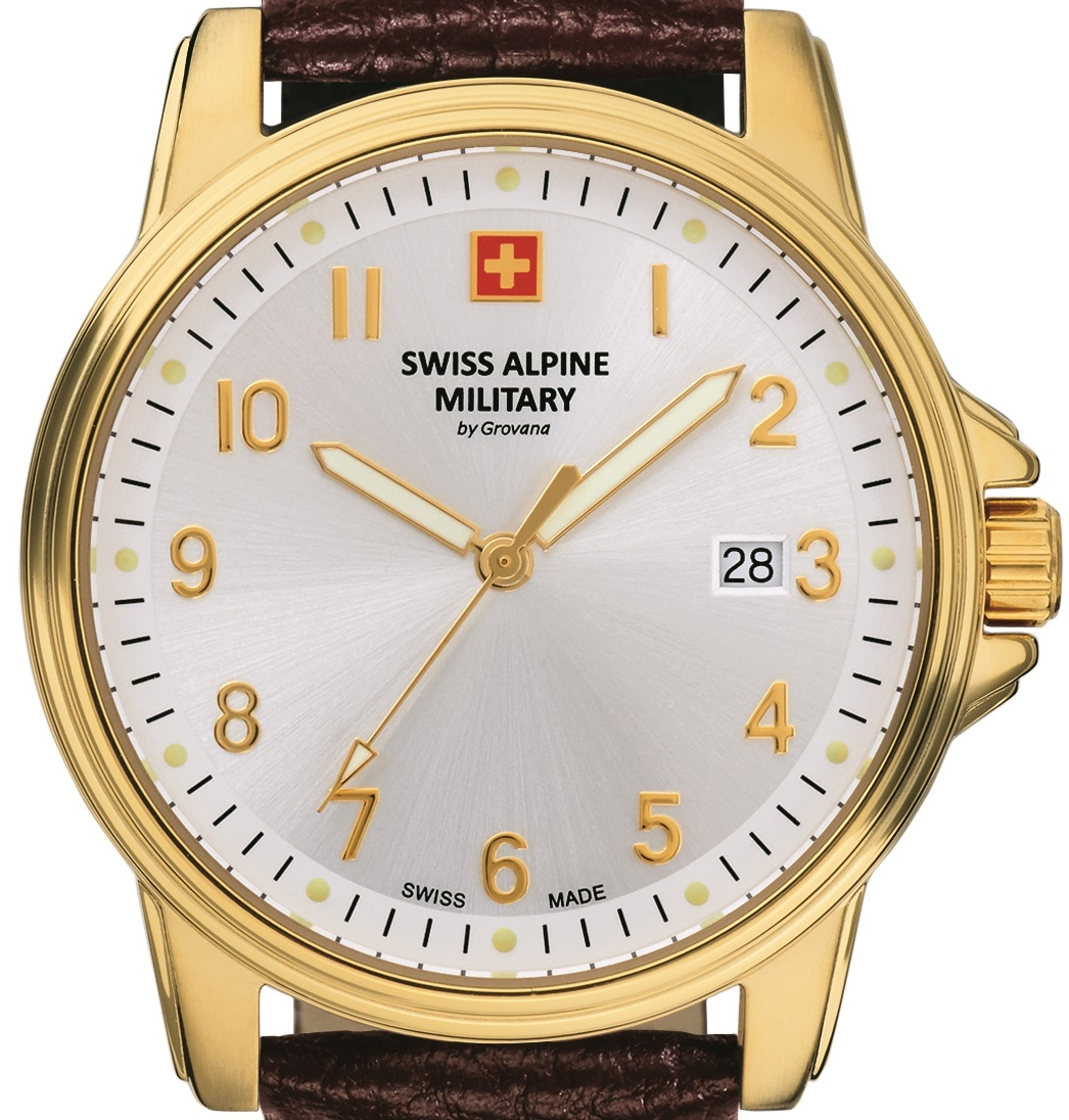 Swiss Alpine Military Herren Armbanduhr 40 mm Armband Leder 7011.1512 Swiss Alpine Military Herren Armbanduhr 40 mm Armband Leder 7011.1512