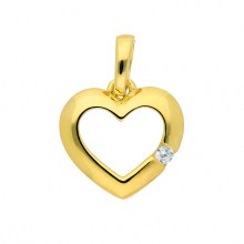 Damen 333 Gold Anhänger Herz mit Zirkonia Damen 333 Gold Anhänger Herz mit Zirkonia