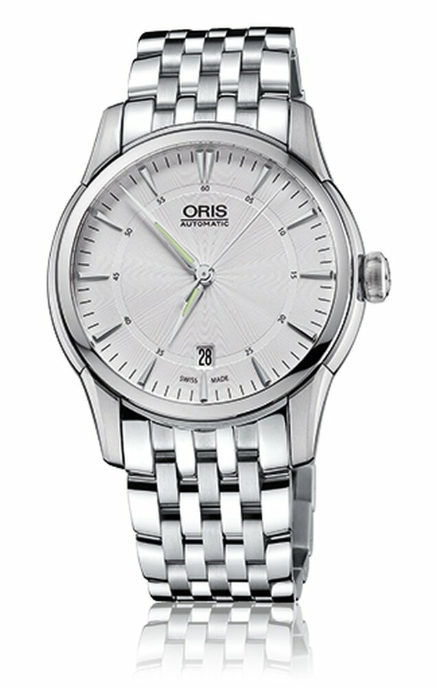Oris Herrenuhr Artelier Date Silber 01 733 7670 4051-07 8 21 77 – Bild 2