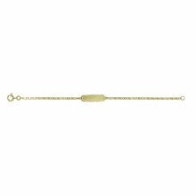 Kinder ID-Armband mit Gravurplatte Gold 801.604.14 Kinder ID-Armband mit Gravurplatte Gold 801.604.14