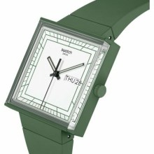 Swatch What If - Square SO34G700 What If... Green? Uhr Swatch What If - Square SO34G700 What If... Green? Uhr