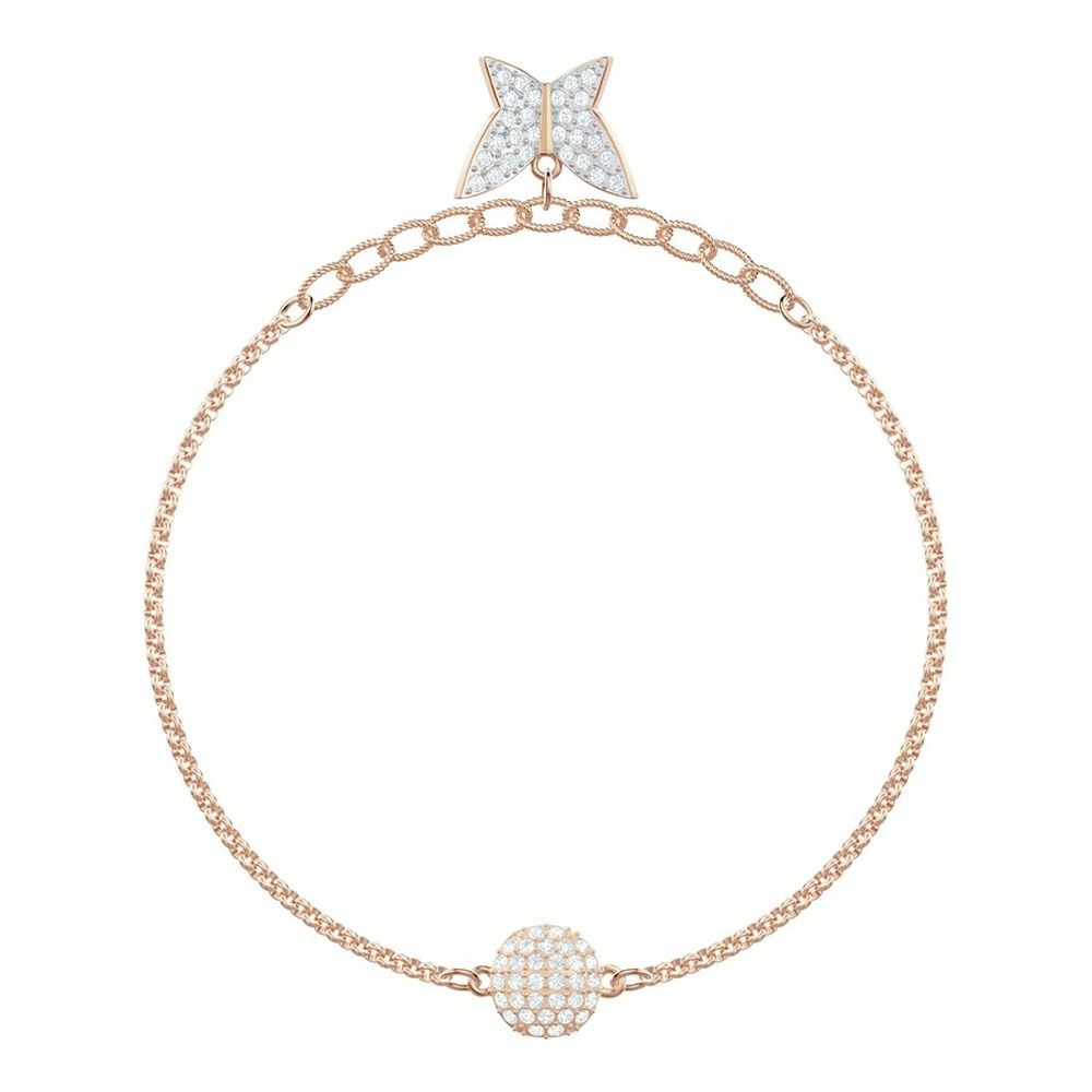 Swarovski SWA Remix Strand Lilia 5479024 Kristall / Roségold Silberarmband – Bild 2
