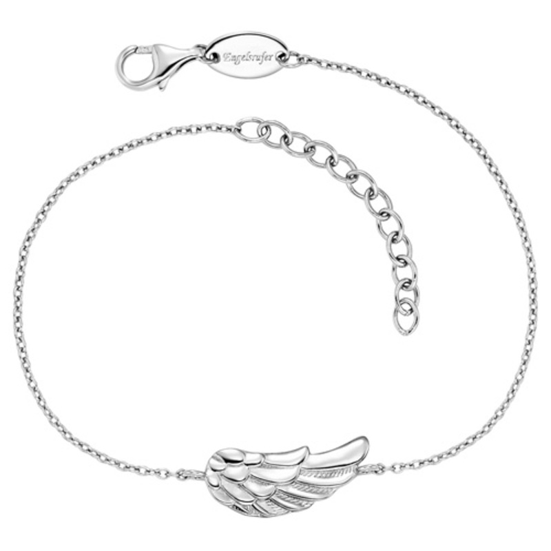 Armband Flügel | Silber rhodiniert | – Bild 2