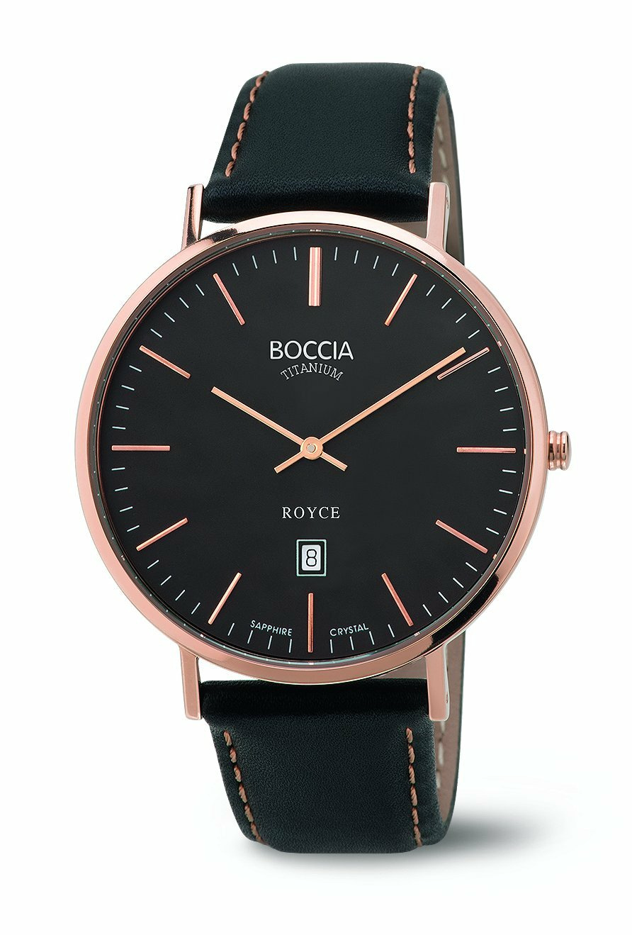 Boccia Herren-Armbanduhr Analog Quarz Leder 3589-05 Boccia Herren-Armbanduhr Analog Quarz Leder 3589-05