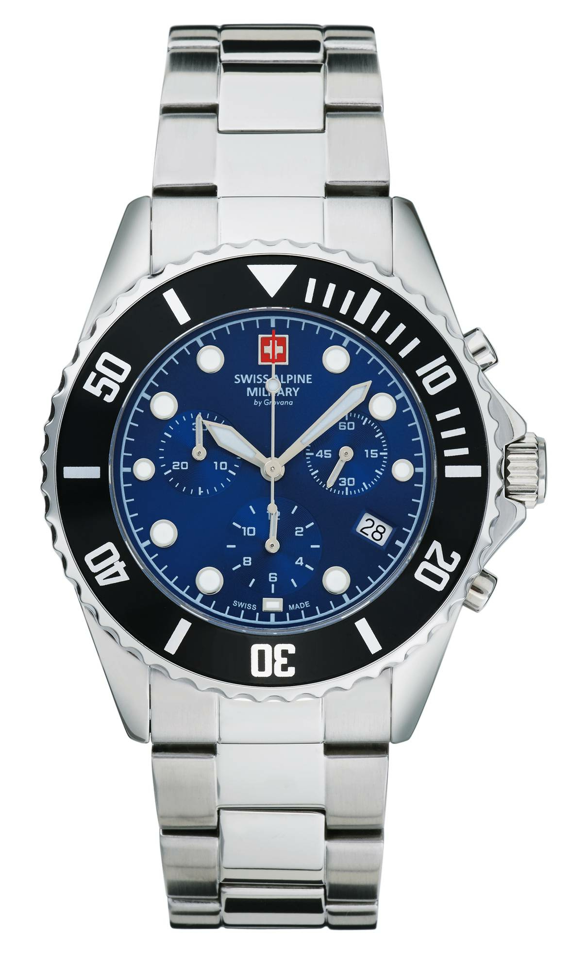 Swiss Alpine Military Herren Armbanduhr 7053.9138 Chronograph & Datumsfenster ... – Bild 3