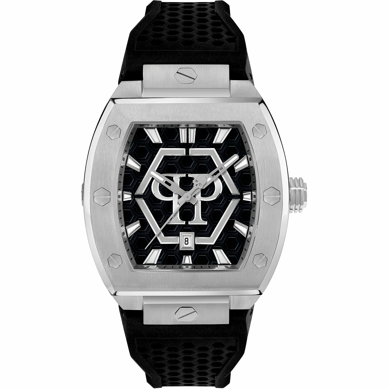 Philipp Plein Uhr Herren The Hexagon Phantom Schwarz PWPUA0524 Philipp Plein Uhr Herren The Hexagon Phantom Schwarz PWPUA0524