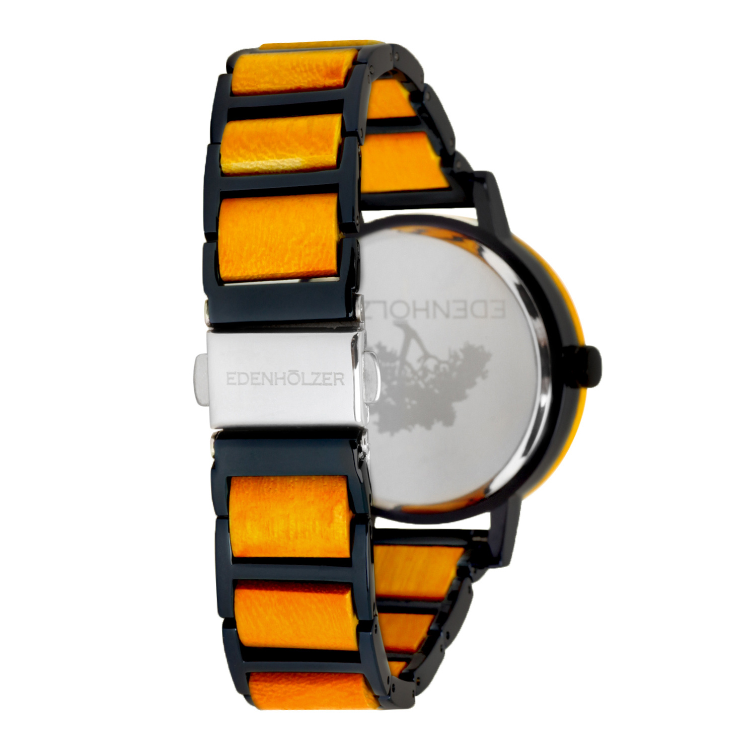 Edenhölzer Holzuhr Damen Armbanduhr Quarz Holzarmband Uhr Hardlex Nevis Natur – Bild 2