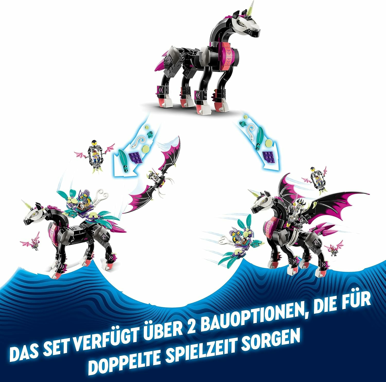 Lego Pegasus Building Blocks DREAMZzz Pegasus Pferdespielzeug-Set 71457 – Bild 3