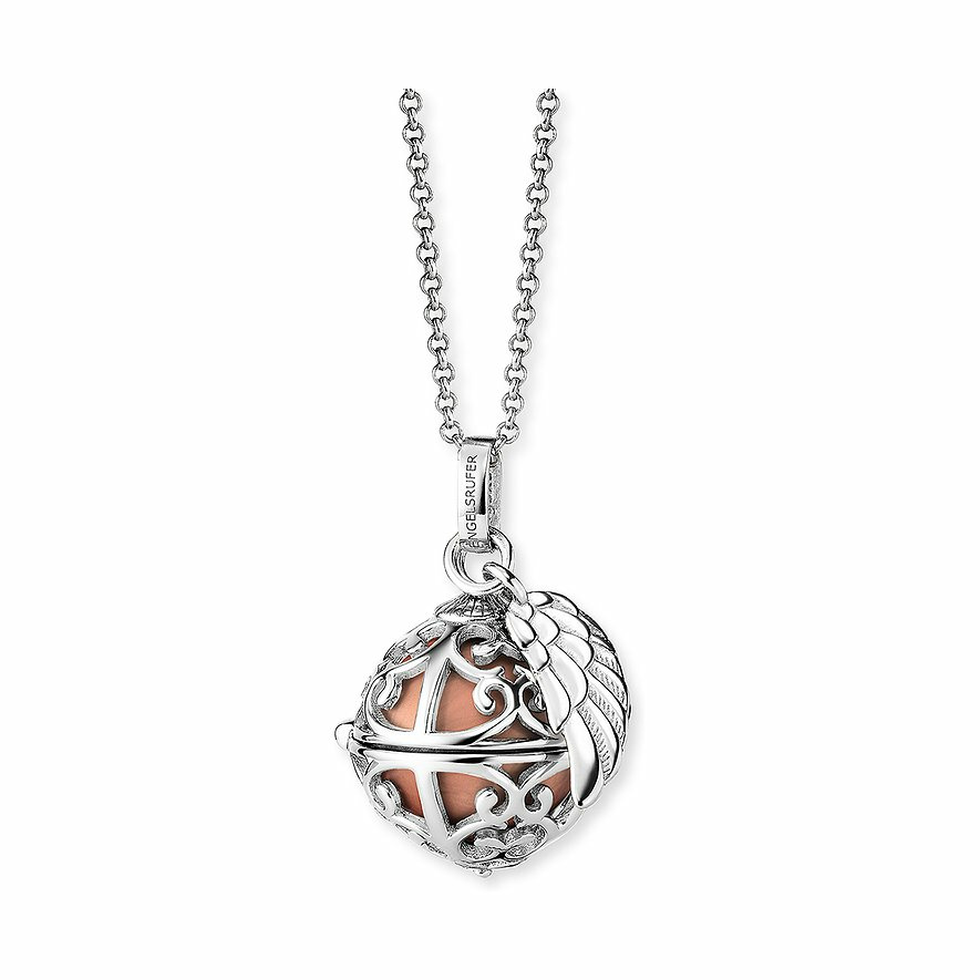 Kette Engelsrufer mit Flügel Silber rhodiniert | – Bild 2