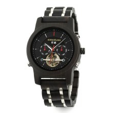 Edenhölzer Holzuhr Herren Armbanduhr Automatik Montserrat Holzarmband Datumsanze... Edenhölzer Holzuhr Herren Armbanduhr Automatik Montserrat Holzarmband Datumsanze...