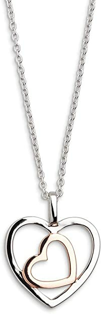 Xenox Damen Halsketten mit Herzen Bicolor Anhänger Silber XS2774R Xenox Damen Halsketten mit Herzen Bicolor Anhänger Silber XS2774R