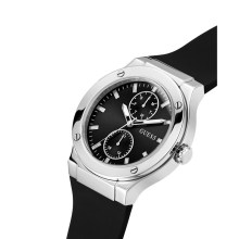 Guess Herren Armbanduhr Multifunktion Jet schwarz, silber 45 mm GW0491G3 Guess Herren Armbanduhr Multifunktion Jet schwarz, silber 45 mm GW0491G3
