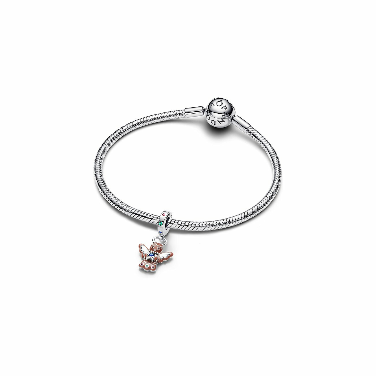 Pandora Silber Charm-Anhänger Lebkuchen Engel 794247C01 – Bild 3