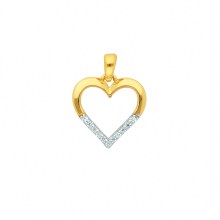 Damen 333 Gold Anhänger Herz mit Zirkonia Damen 333 Gold Anhänger Herz mit Zirkonia