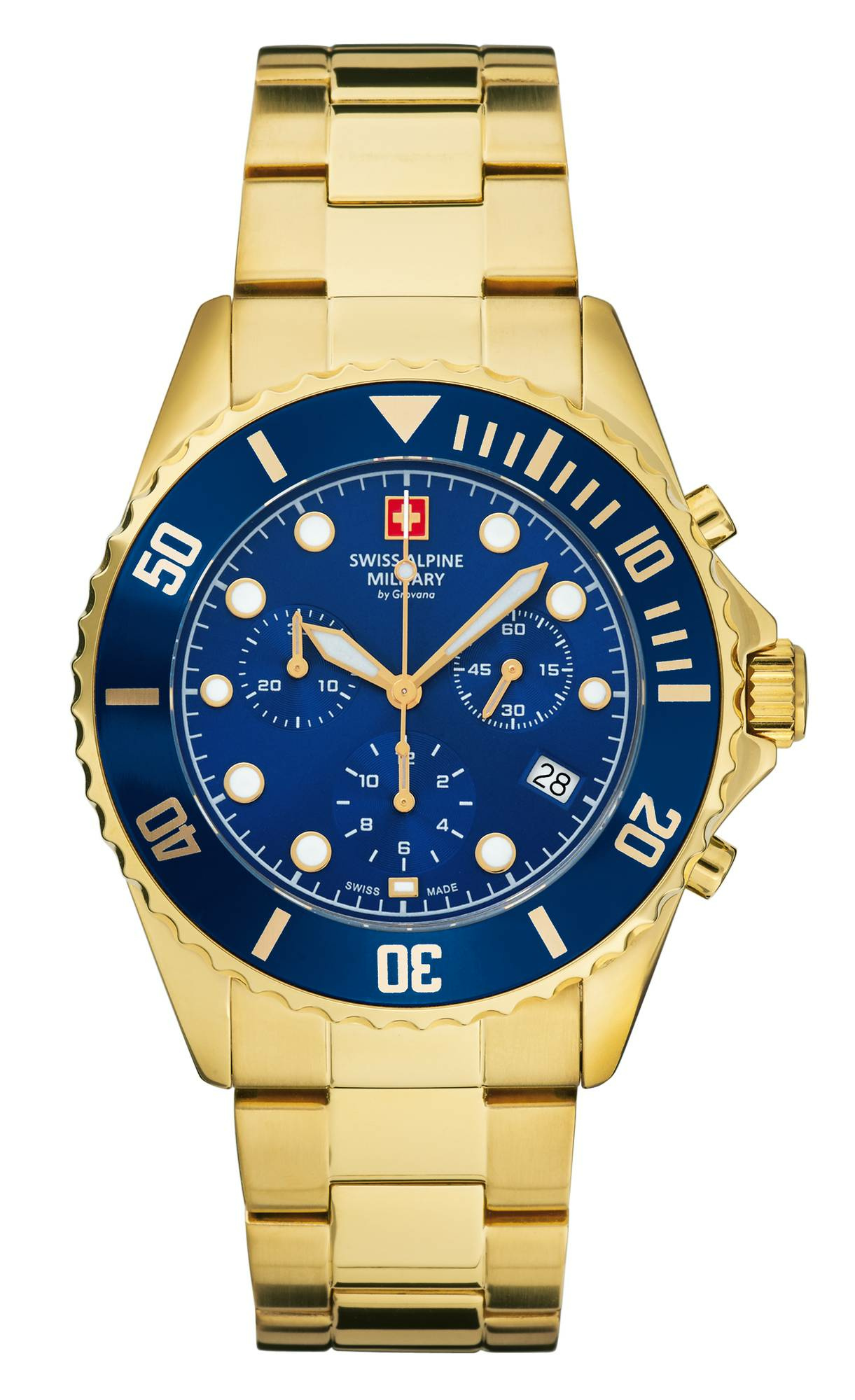 Swiss Alpine Military Herren Armbanduhr 7053.9115 Chronograph & Datumsfenster ... – Bild 3