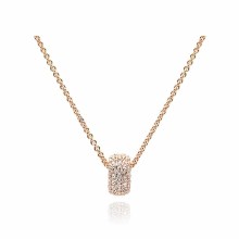 Swarovski Kette mit Anhänger Damen Dextera Runder Stein Roségold 5411121 Swarovski Kette mit Anhänger Damen Dextera Runder Stein Roségold 5411121