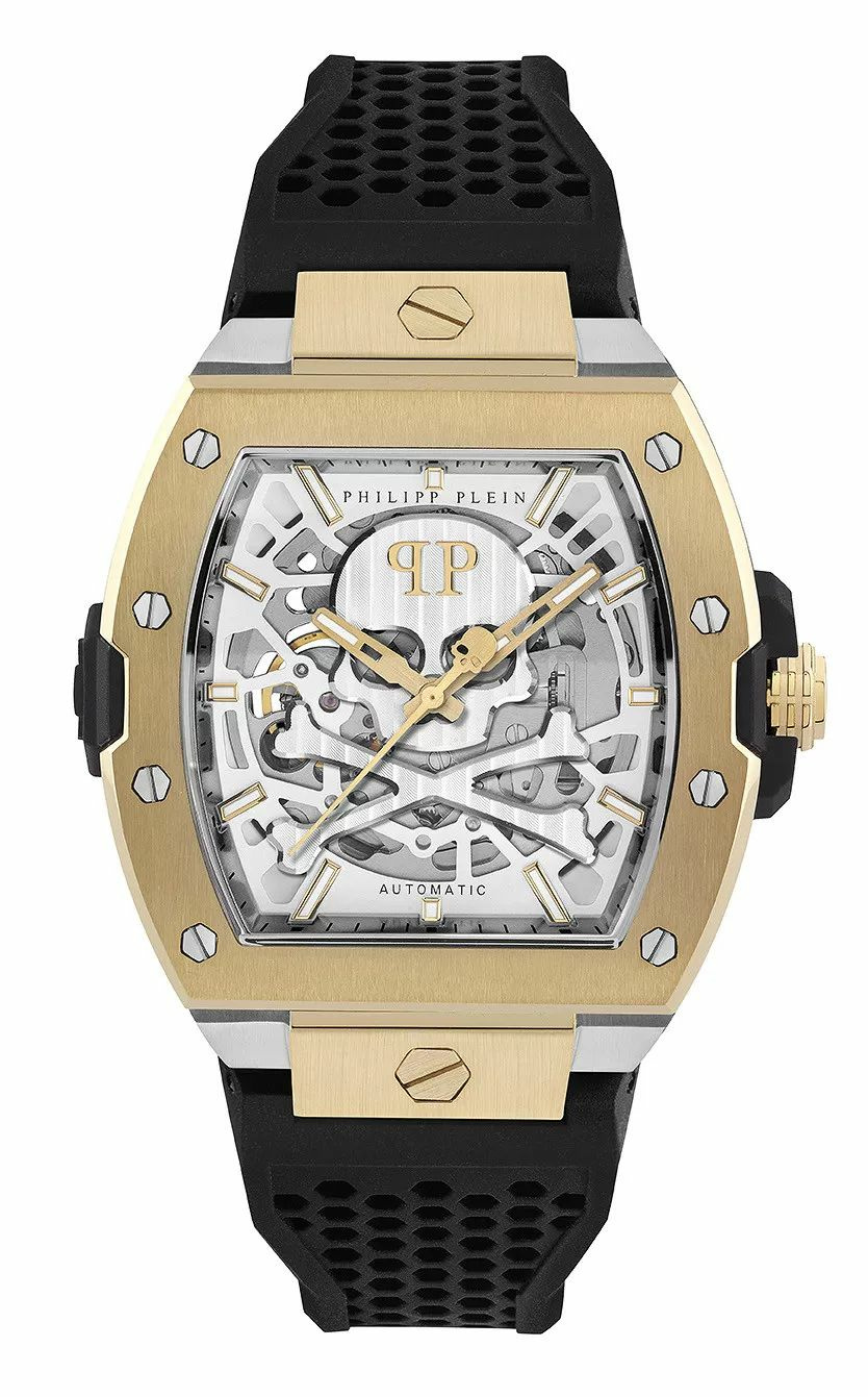 Philipp Plein Herren Automatikuhr The $keleton 2.0 PWJFA0825 Edelstahl 44 mm Mul... Philipp Plein Herren Automatikuhr The $keleton 2.0 PWJFA0825 Edelstahl 44 mm Mul...