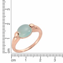 Jamelli 925 Silber rosé vergoldet Paraiba Chalcedon Ring 41675997479006 Jamelli 925 Silber rosé vergoldet Paraiba Chalcedon Ring 41675997479006