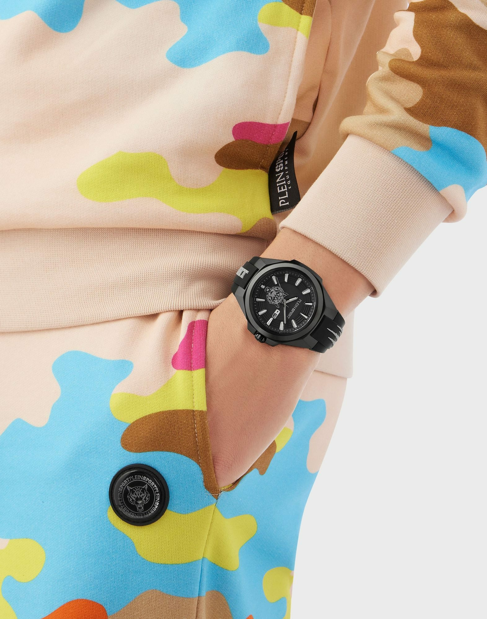 Plein Sport Uhr Herren TIGERMASTER PS7BA0424 Schwarz / Silikon – Bild 3