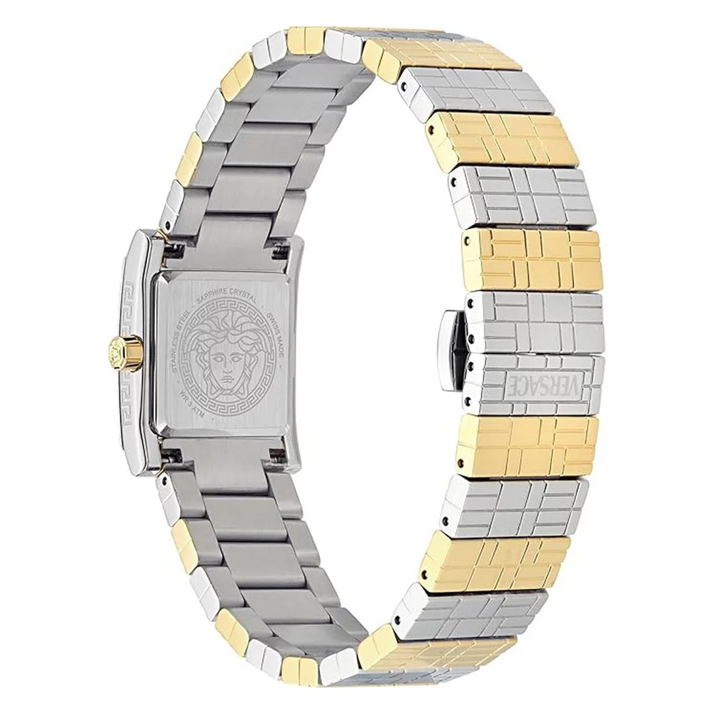 Versace Damen Armbanduhr Mosaic Silber/Gold/Grün VE9B00124 – Bild 2