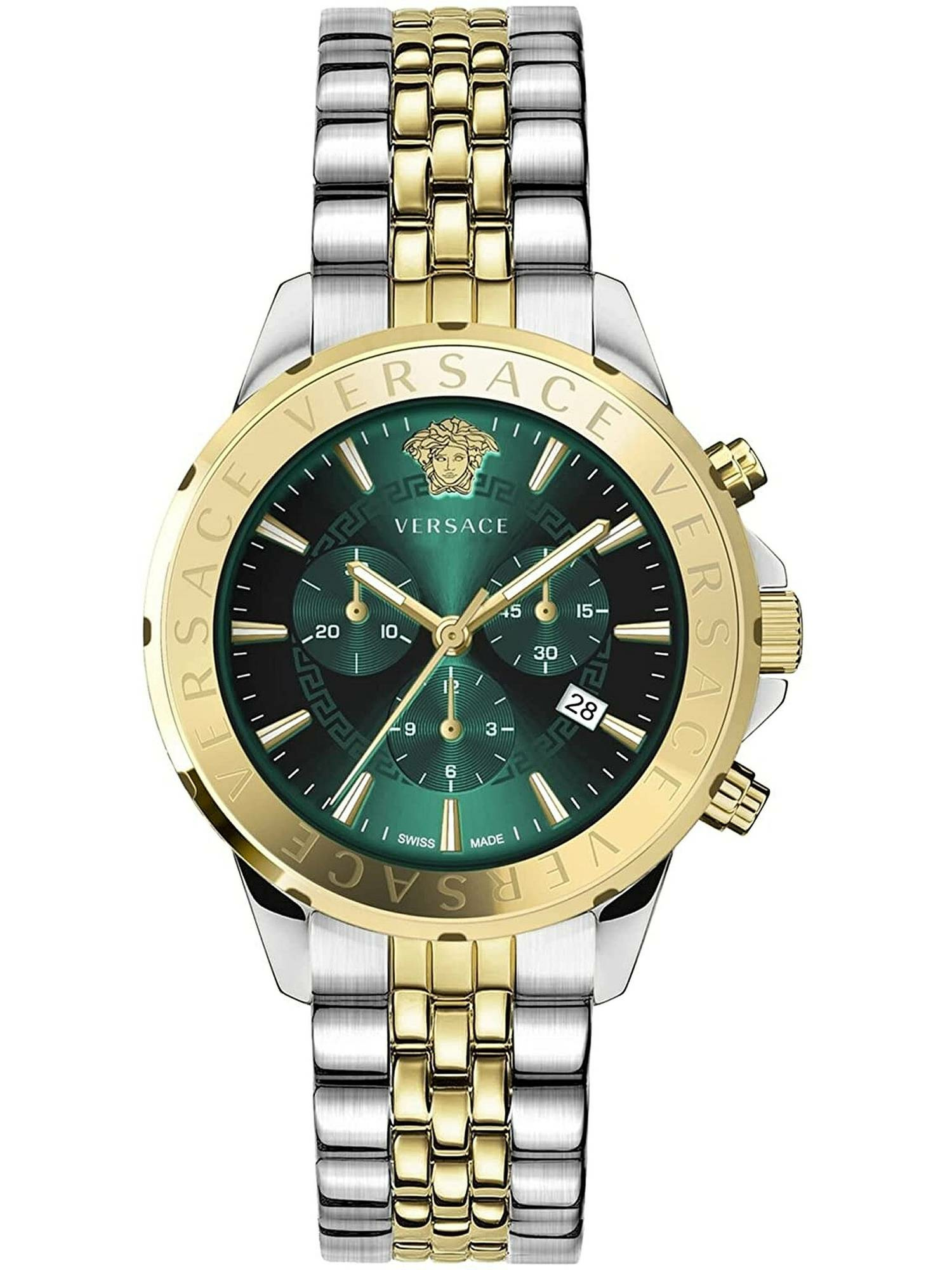 Versace Herren Armbanduhr Chrono Signature 44 mm Chronograph, Datumsfenster Ar... Versace Herren Armbanduhr Chrono Signature 44 mm Chronograph, Datumsfenster Ar...