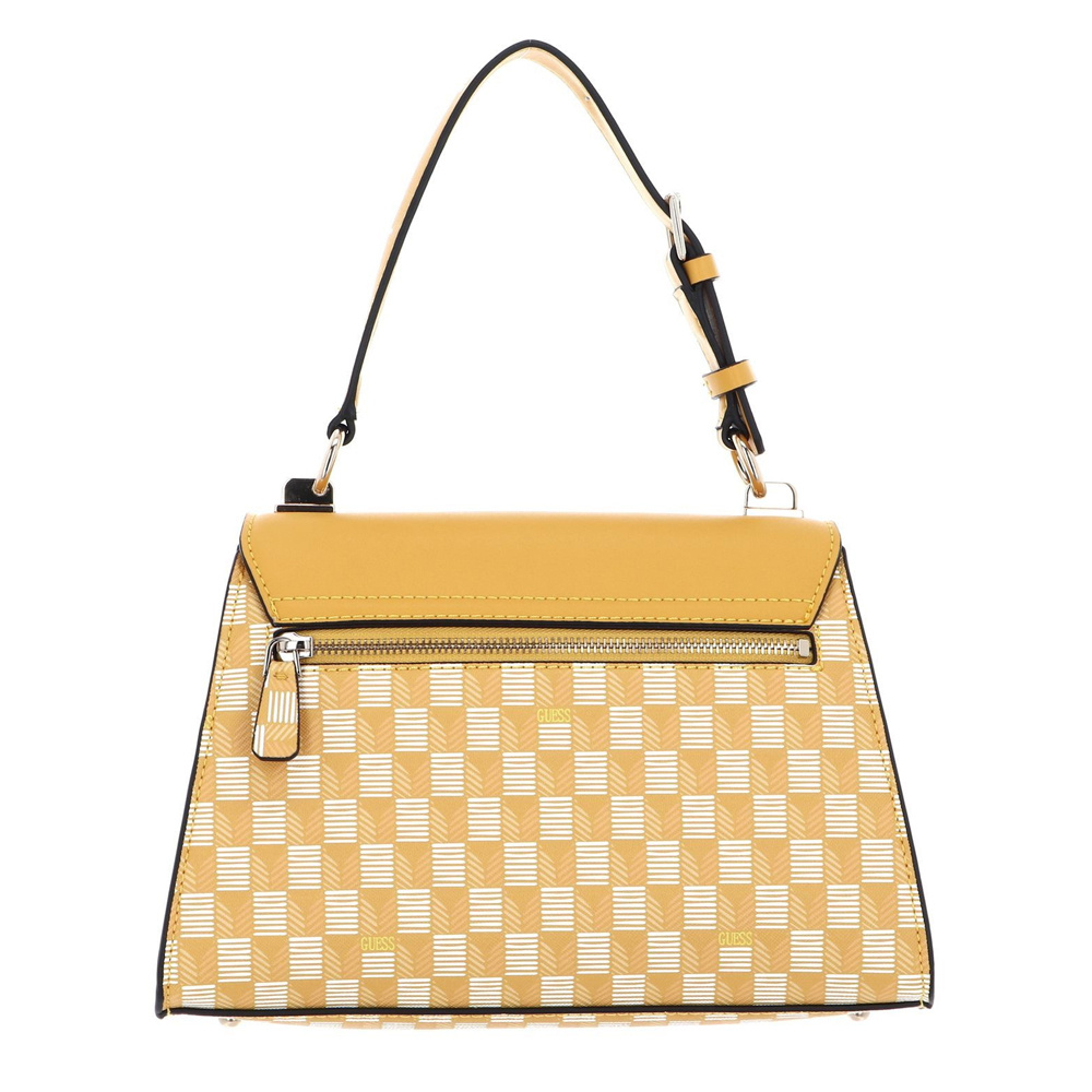 Guess Damen Handtasche Hallie Geometric Print Gelb HWJT8740200YWL – Bild 3