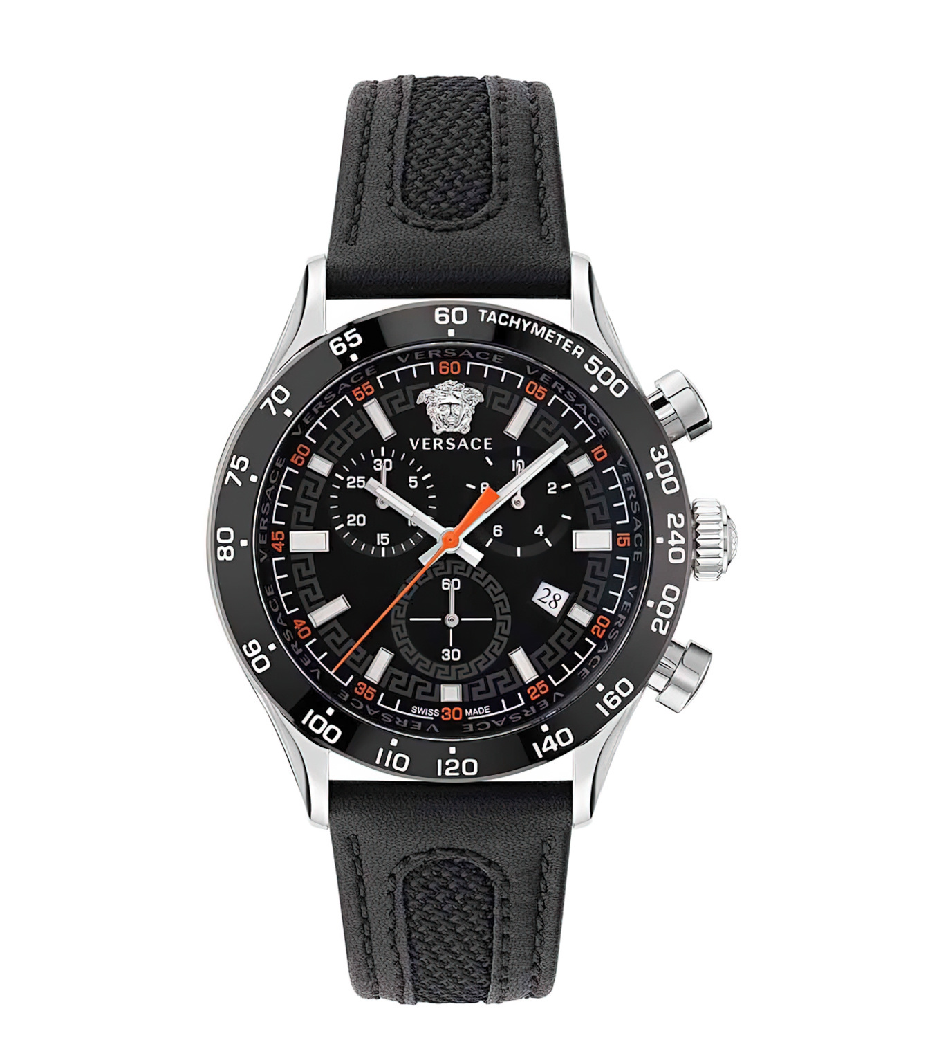 Versace Herren Chronograph Hellenyium Chrono Schwarz Gold VE2U00122 Versace Herren Chronograph Hellenyium Chrono Schwarz Gold VE2U00122