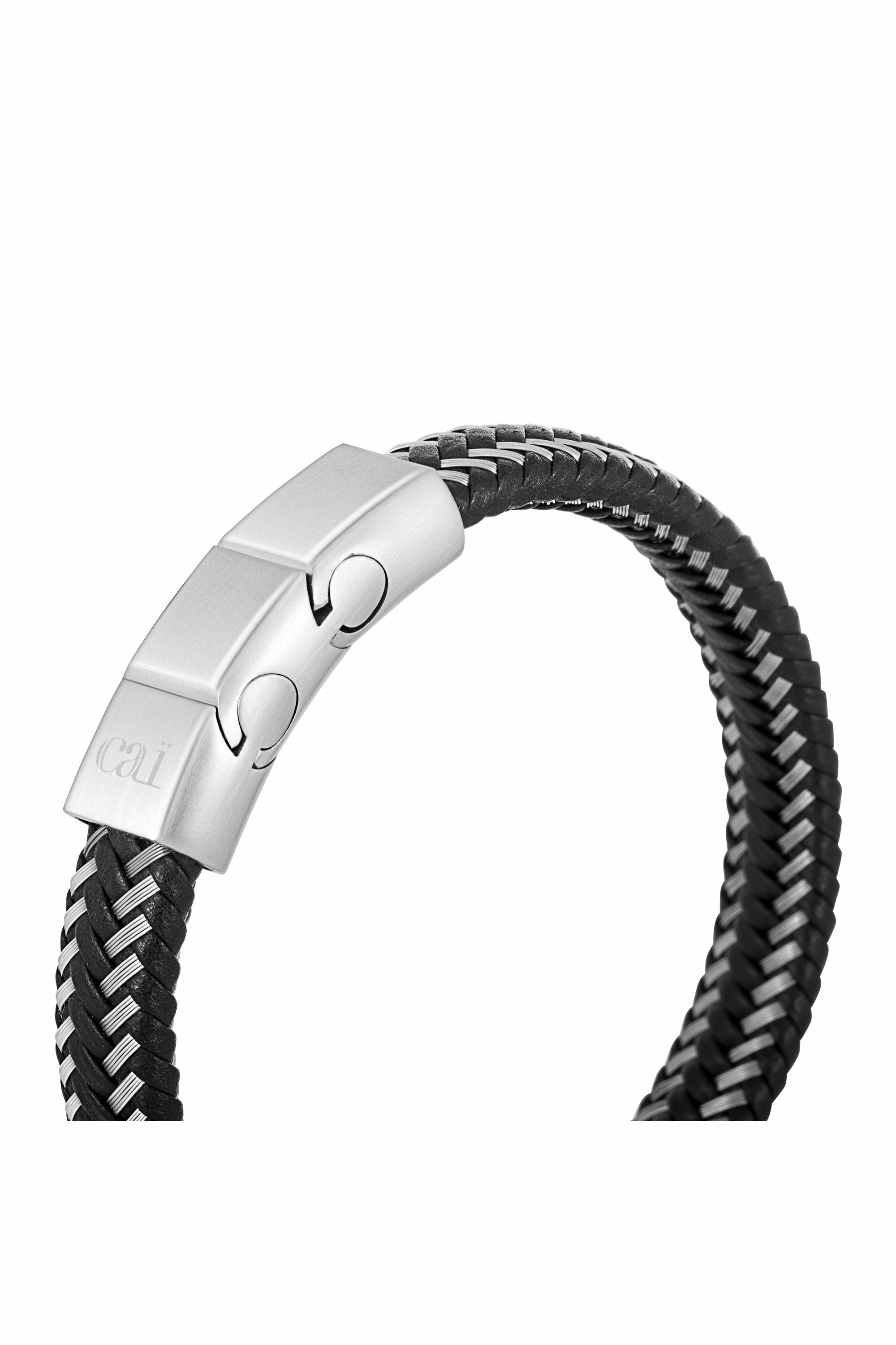 Armband Leder schwarz 21cm + Verlängerung 41185181532254 – Bild 3