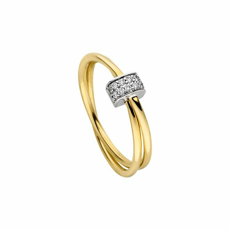 Elaine Firenze Damenring 14ct. Gelbgold 75030050R/3 Elaine Firenze Damenring 14ct. Gelbgold 75030050R/3