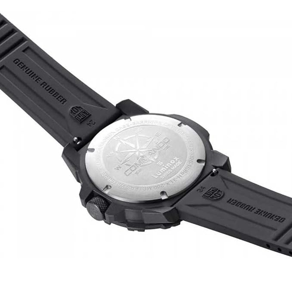 Luminox Herren Armbanduhr Commando Raider Dual Time Schwarz/Beige XL.3321 – Bild 2